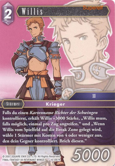 Final Fantasy Opus 10-087 R Willis Blitz