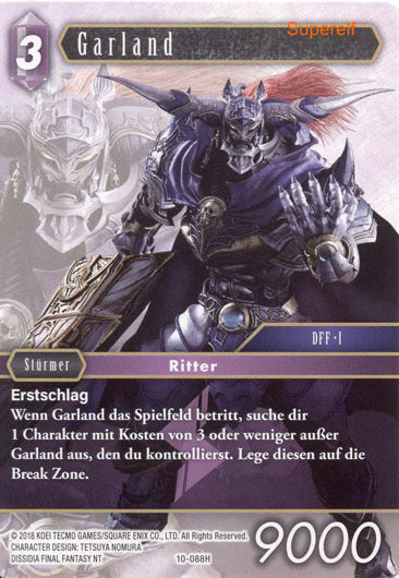 Final Fantasy Opus 10-088 H Garland Blitz