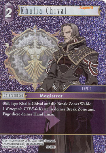 Final Fantasy Opus 10-089 C Khalia Chival Blitz