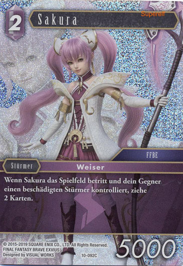 Final Fantasy Opus 10-092 C Sakura Blitz