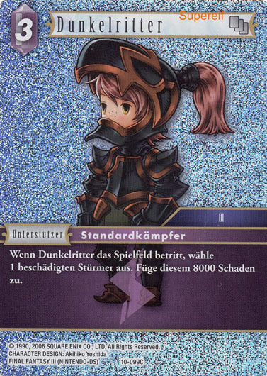 Final Fantasy Opus 10-099 C Dunkelritter Blitz