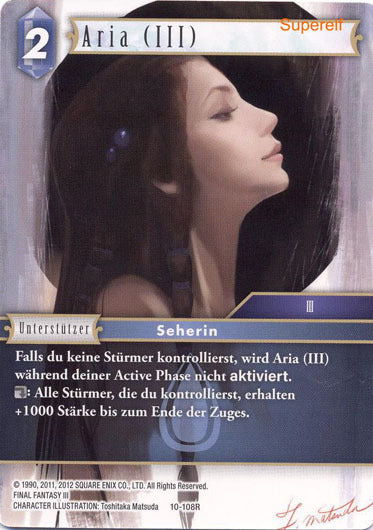Final Fantasy Opus 10-108 R Aria (III) Wasser