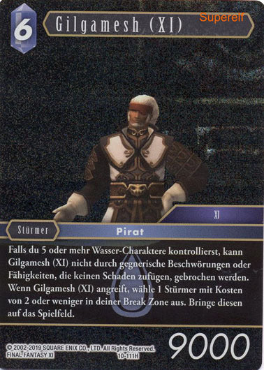 Final Fantasy Opus 10-111 H Gilgamesh (XI) Wasser