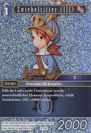 Final Fantasy Opus 10-116 C Zwiebelritter (III) Wasser