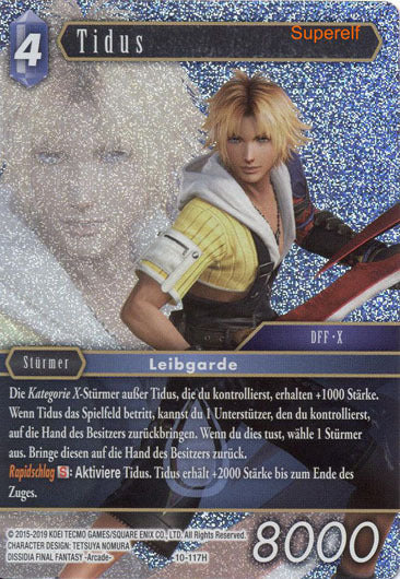 Final Fantasy Opus 10-117 H Tidus Wasser
