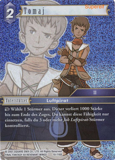 Final Fantasy Opus 10-118 R Tomaj Wasser