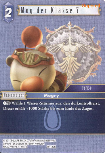 Final Fantasy Opus 10-122 R Mog der Klasse 7 Wasser