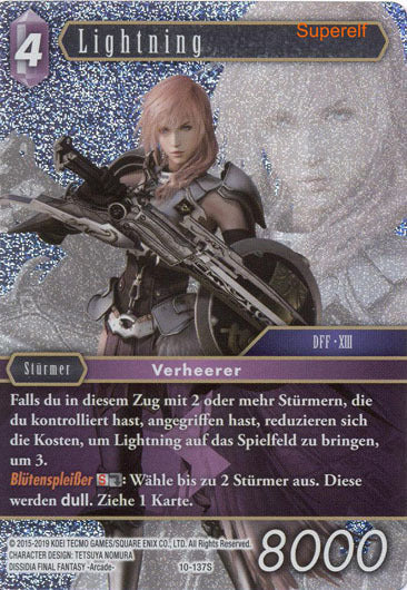 Final Fantasy Opus 10-137 S Lightning Blitz
