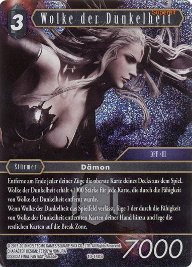 Final Fantasy Opus 10-140 S Wolke der Dunkelheit Dunkelheit