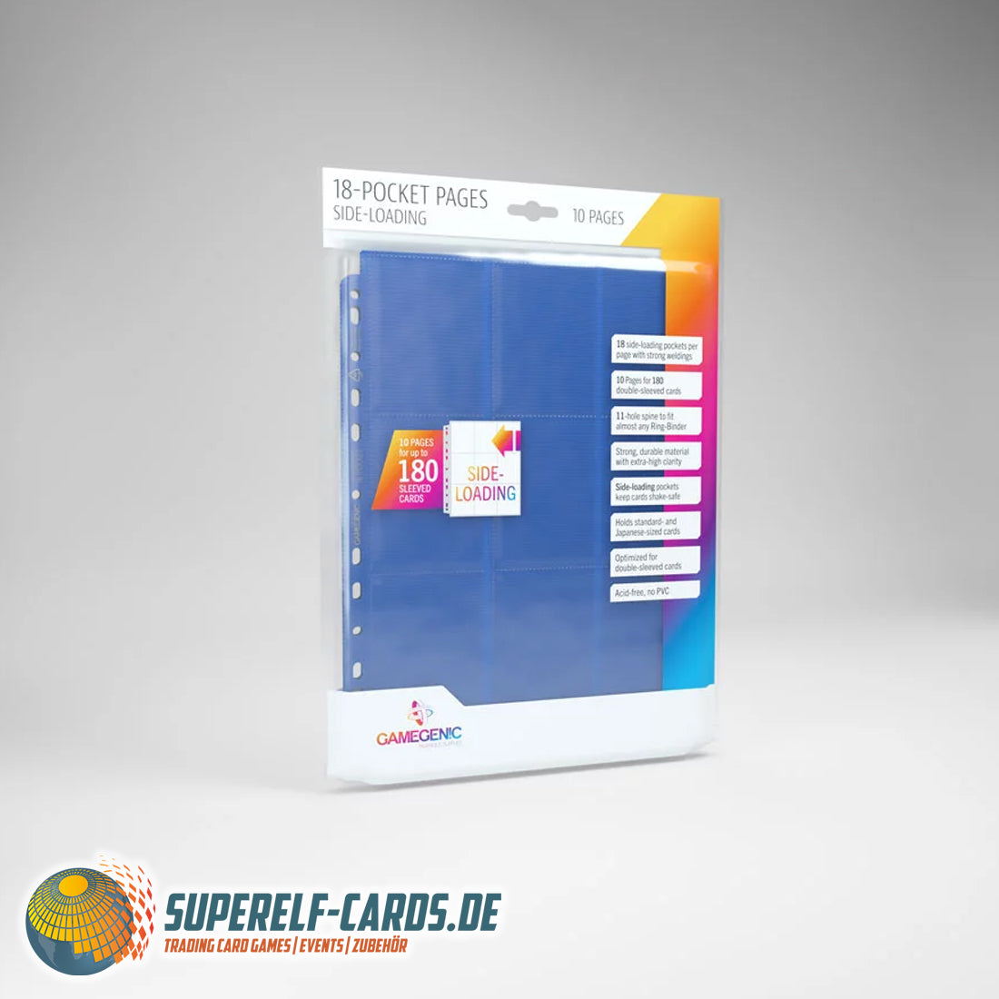 Gamegenic - 18-Pocket Pages - Side-Loading - 10 Seiten - Verschiedene Farben