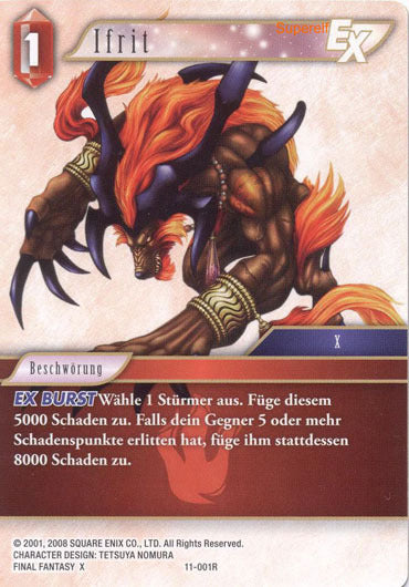 Final Fantasy Opus 11-001 R Ifrit Feuer
