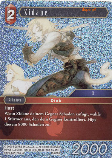 Final Fantasy Opus 11-008 H Zidane Feuer