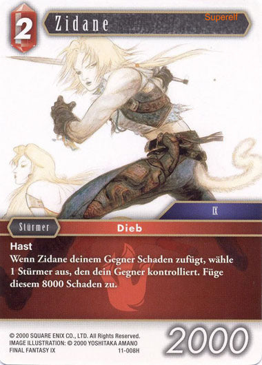 Final Fantasy Opus 11-008 H Zidane Feuer