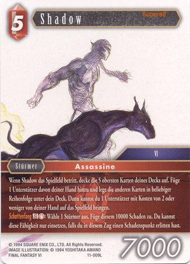 Final Fantasy Opus 11-009 L Shadow Feuer