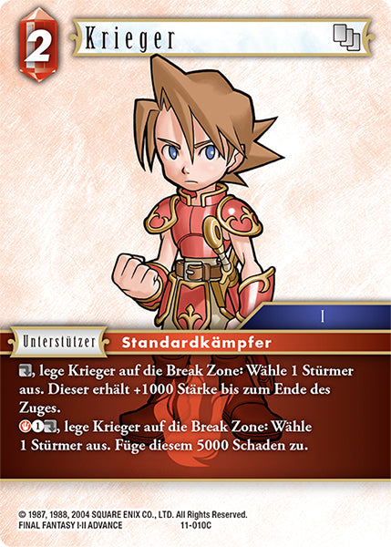 Final Fantasy Opus 11-010 C Krieger Feuer