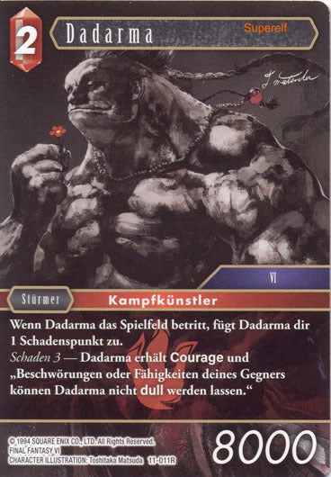 Final Fantasy Opus 11-011 R Dadarma Feuer