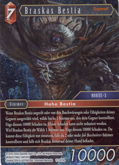 Final Fantasy Opus 11-015 L Braskas Bestia Feuer