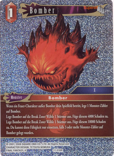 Final Fantasy Opus 11-016 R Bomber Feuer