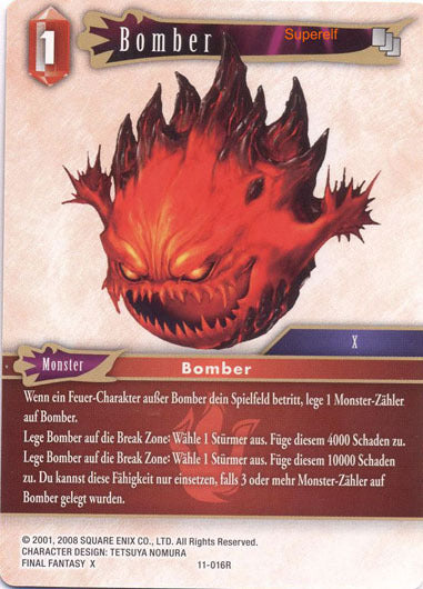 Final Fantasy Opus 11-016 R Bomber Feuer