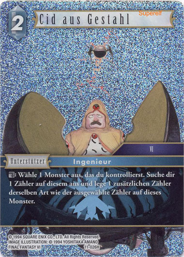 Final Fantasy Opus 11-026 H Cid aus Gestahl Eis
