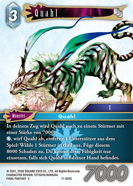 Final Fantasy Opus 11-029 C Quahl Eis