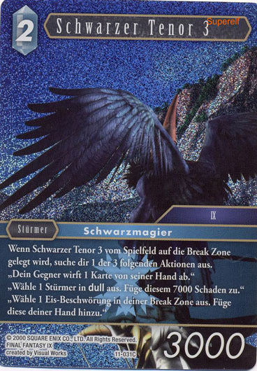 Final Fantasy Opus 11-031 C Schwarzer Tenor 3 Eis