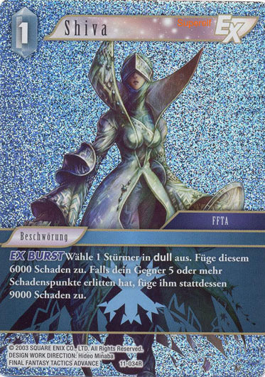 Final Fantasy Opus 11-034 R Shiva Eis