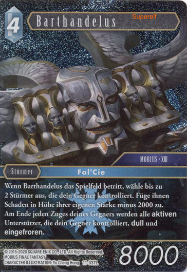 Final Fantasy Opus 11-037 L Barthandelus Eis