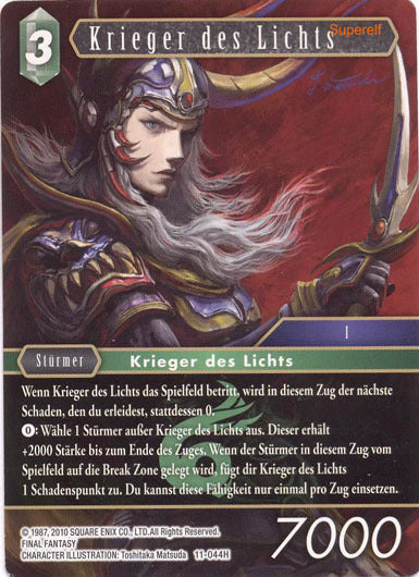 Final Fantasy Opus 11-044 H Krieger des Lichts Wind