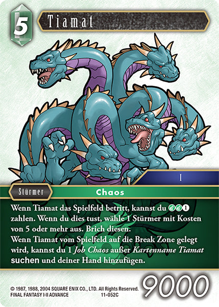 Final Fantasy Opus 11-052 C Tiamat Wind