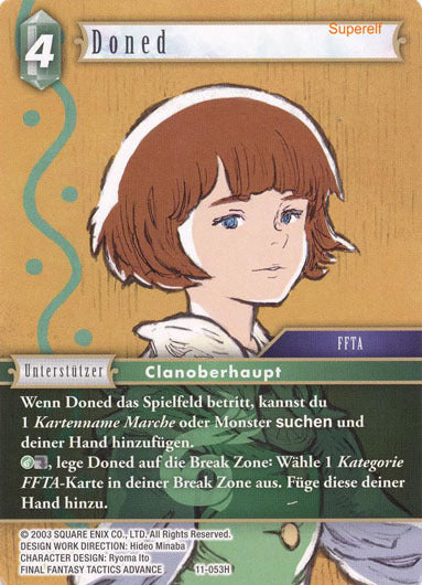 Final Fantasy Opus 11-053 H Doned Wind