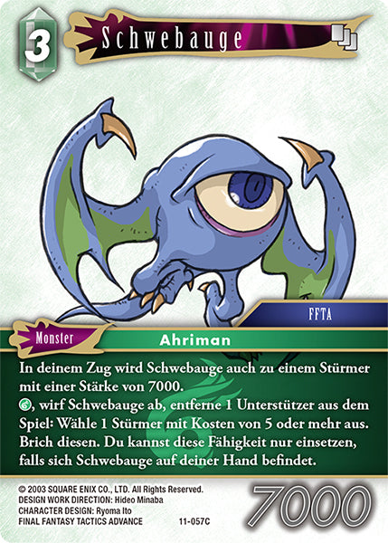 Final Fantasy Opus 11-057 C Schwebauge Wind