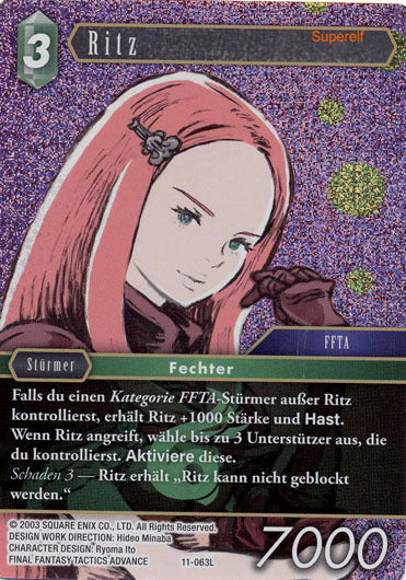 Final Fantasy Opus 11-063 L Ritz Wind