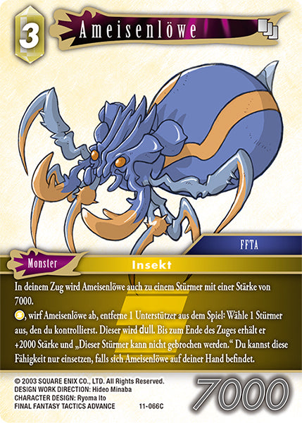 Final Fantasy Opus 11-066 C Ameisenlöwe Erde
