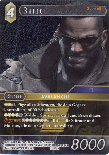 Final Fantasy Opus 11-074 H Barret Erde
