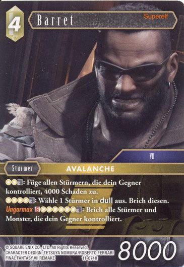 Final Fantasy Opus 11-074 H Barret Erde