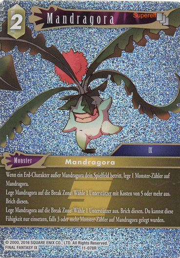 Final Fantasy Opus 11-078 R Mandragora Erde