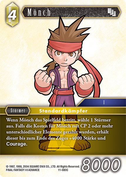 Final Fantasy Opus 11-080 C Mönch Erde