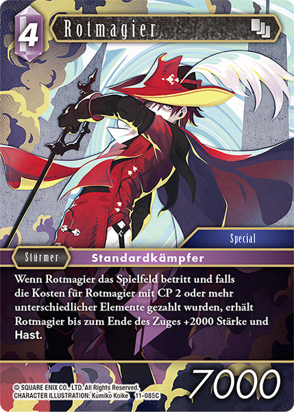 Final Fantasy Opus 11-085 C Rotmagier Blitz