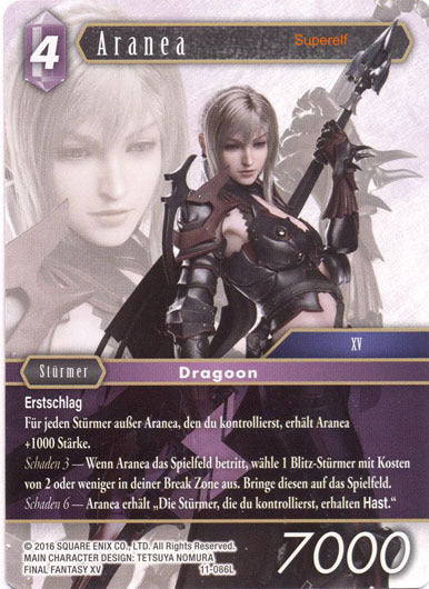 Final Fantasy Opus 11-086 L Aranea Blitz