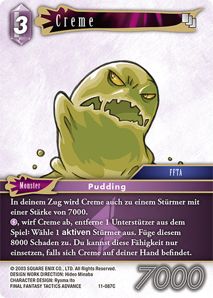 Final Fantasy Opus 11-087 C Creme Blitz