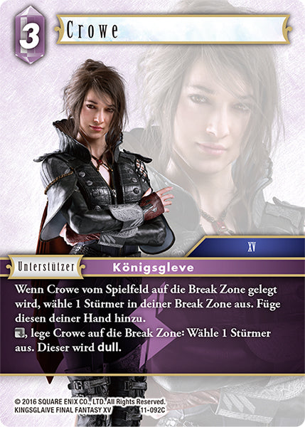 Final Fantasy Opus 11-092 C Crowe Blitz