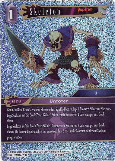 Final Fantasy Opus 11-095 R Skeleton Blitz