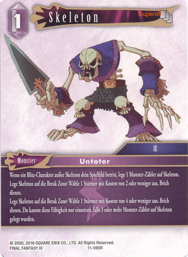 Final Fantasy Opus 11-095 R Skeleton Blitz