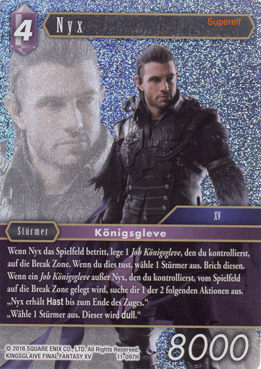 Final Fantasy Opus 11-097 H Nyx Blitz