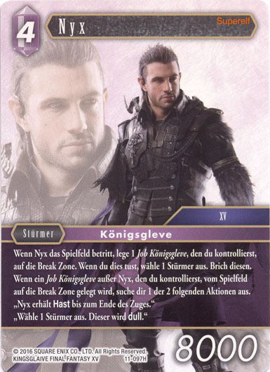 Final Fantasy Opus 11-097 H Nyx Blitz