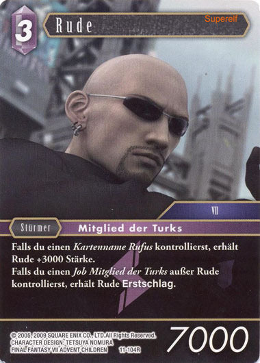 Final Fantasy Opus 11-104 R Rude Blitz