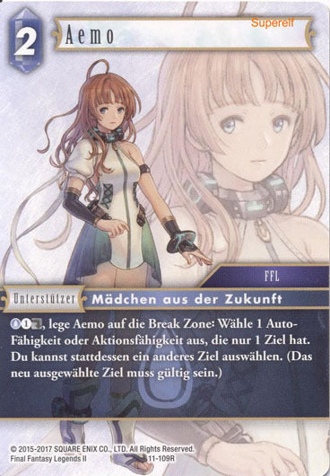 Final Fantasy Opus 11-109 R Aemo Wasser