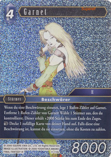 Final Fantasy Opus 11-110 L Garnet Wasser