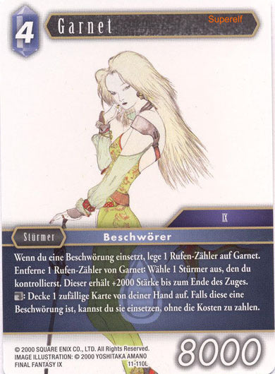 Final Fantasy Opus 11-110 L Garnet Wasser